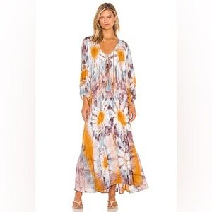 Young Fabulous & Broke Vibrant Tie-Dye Maxi Dress